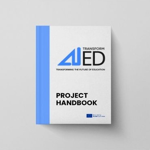The Project Handbook: a white cover with the blue logo