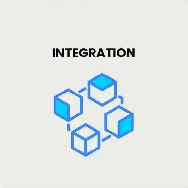 Integration: the second phase, drawn as four linked blue cubes