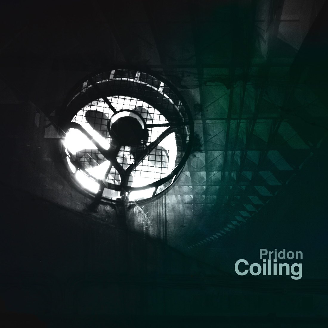 Coiling cover: a backlit industrial fan